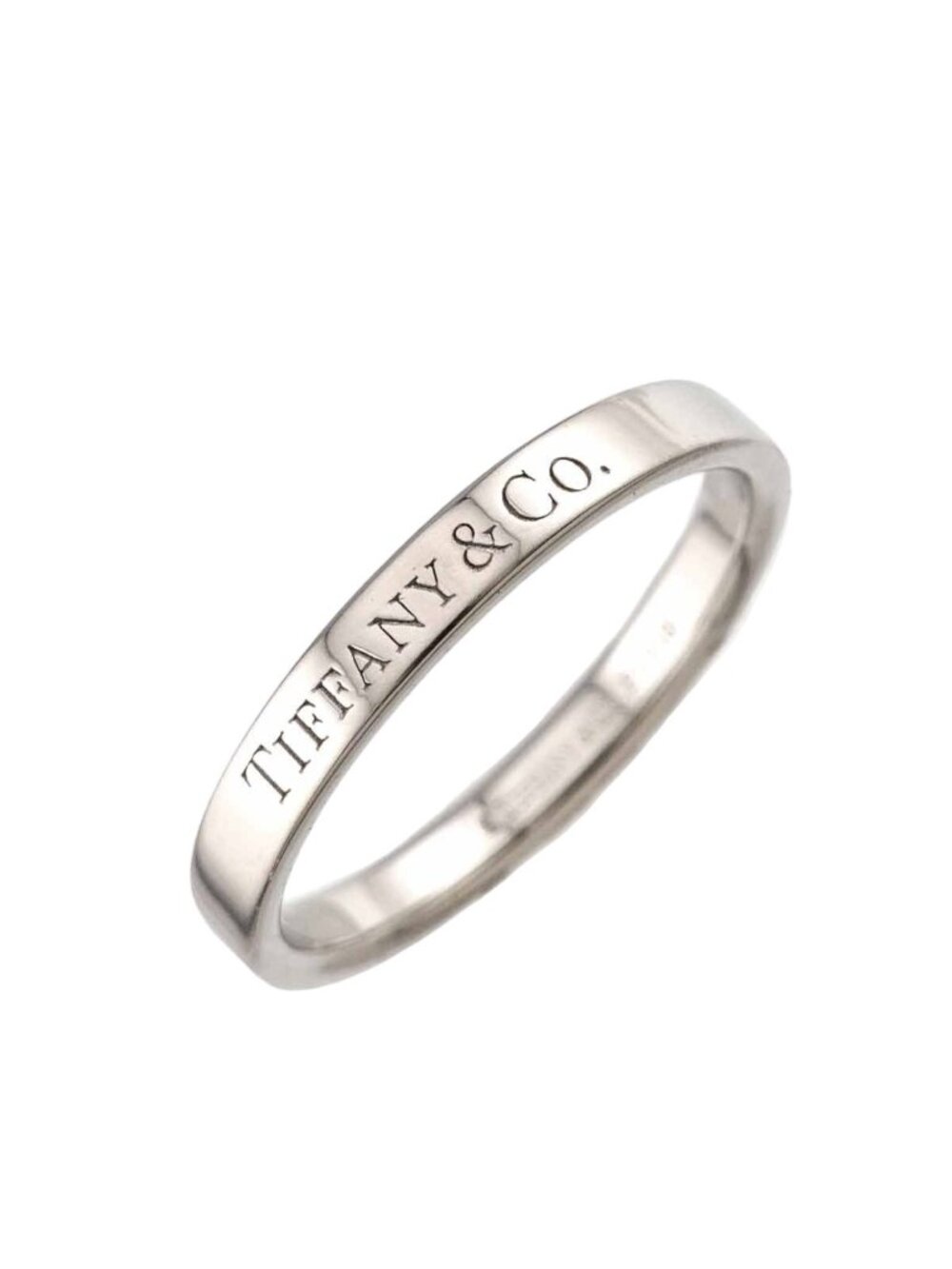 Tiffany & Co Flat Band Ring Platinum